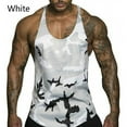 thumbnail image 1 of Mens Camo Bodybuilding Tank Top Quick Dry Gym Training Stringer Vest Tee Shirt, 1 of 2