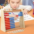 thumbnail image 1 of SUTENGDA 100-Bead Wooden Counting Frame with Cards  Colored Abacus for Kids Math  Wooden Counting Math Manipulatives  Bead Counters for Kids Math  Learn Counting and Numbers  Homeschool S, 1 of 3