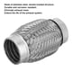 thumbnail image 1 of Tubo Flexible De Escape De Acero Inoxidable De 1,5 X 4 Pulgadas, Tubo Corrugado Interno Trenzado Doble, 1 of 7