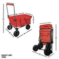 thumbnail image 4 of Zenithen Garden Wagon 2.5 cu ft / 100 lb Capacity Utility Cart with All Terrain Wheels, 4 of 5