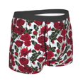 thumbnail image 4 of Uemuo Rose Flowers Pattern Men's Boxer Briefs,Trunk Anti-Chafing,Comfortable, Durable, and Stylish Underwear-, 4 of 9