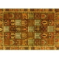 thumbnail image 1 of Ahgly Company Machine Washable Indoor Rectangle Persian Yellow Traditional Area Rugs, 5' x 8', 1 of 4