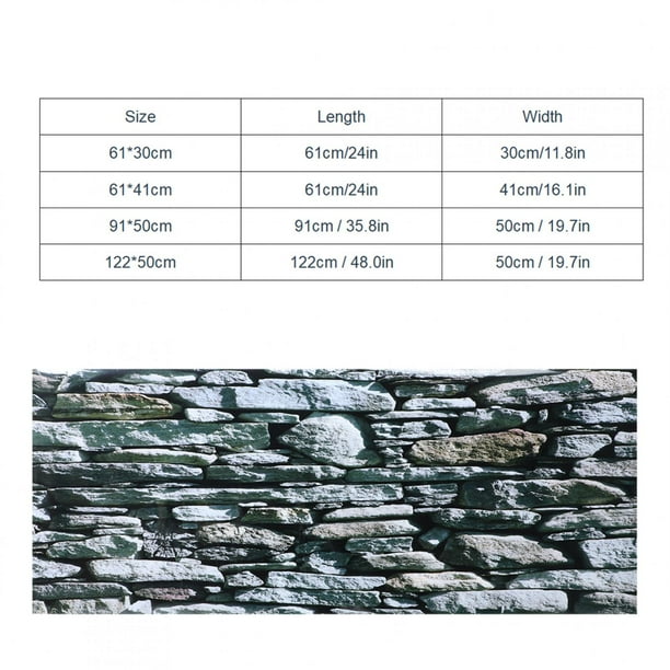 Pegatina decorativa de PVC para acuario pinturas para paredes de piedra pegatina de fondo para pecera impermeable para pecera de acuario ANGGREK Otros