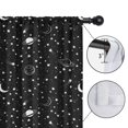 thumbnail image 4 of Blackout Kids Curtains,Black Star Planet Moon Pattern Childrens Insulated Curtains Set Of 2,Bedroom Essentials,Toddler Room Decor 42x84in(106x213cm), 4 of 5