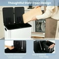 thumbnail image 2 of GVN Kitchen Trash Can,2 x 8 Gal Dual Compartment Trash Can-White, 2 of 10