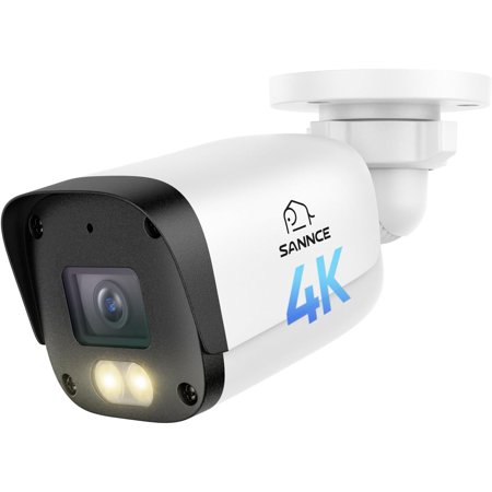 4K 8MP Full Color Night Vision PoE Bullet Camera for Home Security | 8MP Surveillance IP Cameras, Color Night Vision, AI Human & Vehicle Detection, 128° Angle, Audio Recording, IP67 Weatherproof
