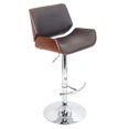 thumbnail image 1 of Tabouret de bar à hauteur réglable Santi de LumiSource en brun, 1 of 4