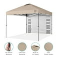 thumbnail image 4 of Best Choice Products 10x10ft Easy Setup Pop Up Canopy, Portable Tent w/ Side Wall, 1-Button Push, Case - Sand, 4 of 8