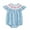 Sky Blue, variant on MEZZALL Baby Girls Smocked Bubble Romper Cute Embroidery Ruffle Gingham Bodysuit Dress Toddler Summer Clothes