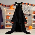thumbnail image 6 of Hooded Blanket for Adult, Hooded Halloween Pumpkin Throw Blanket, Wearable Blanket Halloween Poncho Sweatshirt, Hooded Blanket Throw Cloak, 6 of 7