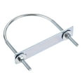 thumbnail image 1 of Unique Bargains 95mm Inner Width 130mm Length Round U-Bolt Steel M6 1 Set, 1 of 4