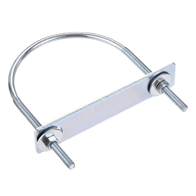 Unique Bargains 95mm Inner Width 130mm Length Round U-Bolt Steel M6 1 Set