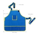 thumbnail image 2 of Tablier Imperméable pour Enfants Art et Artisanat pour Bricolage Peinture Dessin (Bleu), 2 of 8