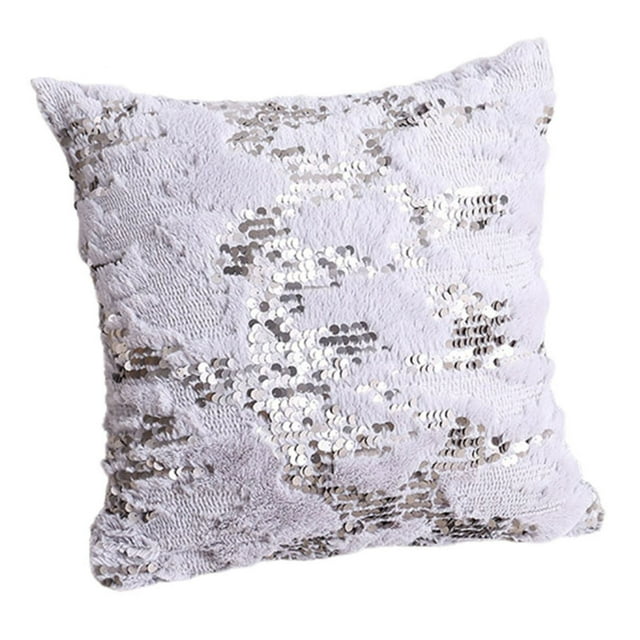 Double-sided Sequins Cushion Covers Exquisite Printing Cushion Case for Home Office Decoration New