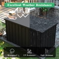 thumbnail image 3 of Mondawe 200 Gallon Metal Outdoor Storage Box Deck Cabinet for Patio Organization，Gray, 3 of 9