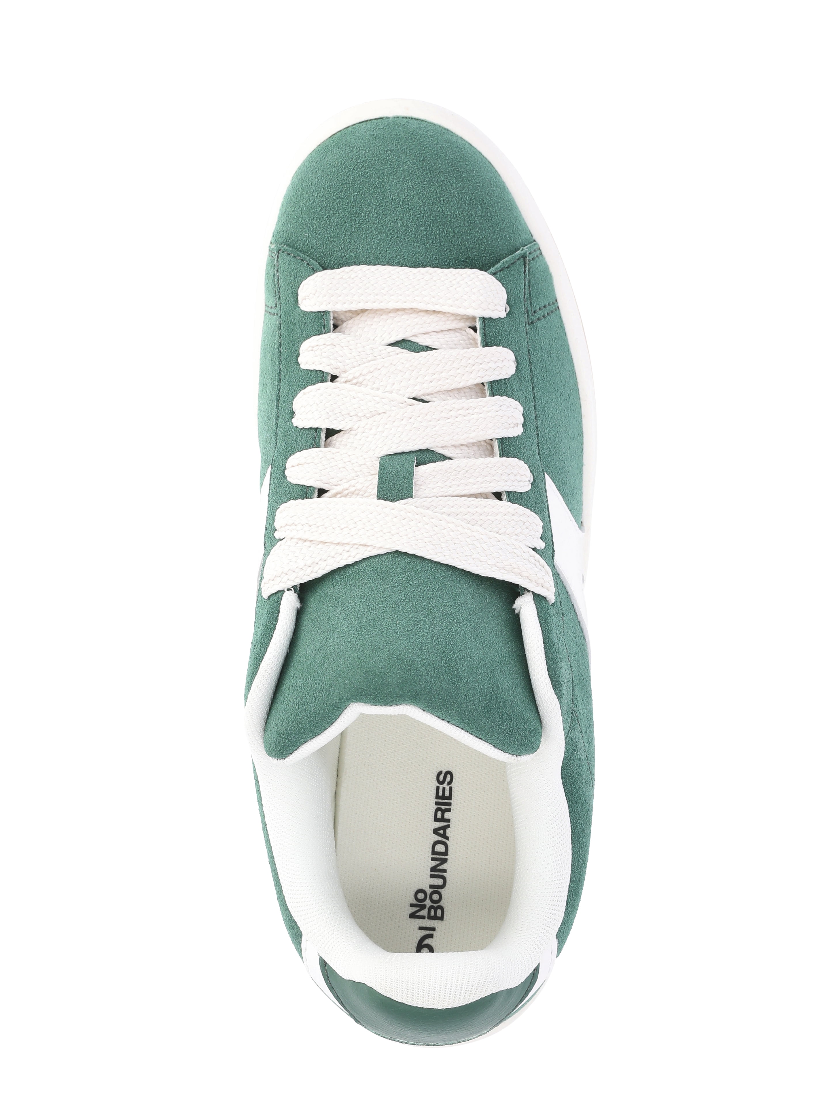 No Boundaries Women's Chunky Lace-Up Skate Sneakers