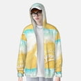 thumbnail image 2 of Kdxio Summer Beach Print Women Men Sun Protection UPF 50+ Jackets Zip Up Long Sleeve Hoodie Hiking Lightweight with Pockets, 2 of 7