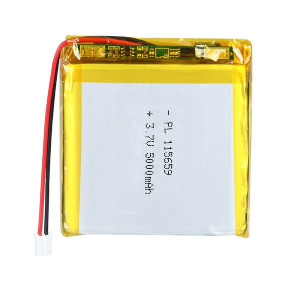 YDL 3.7V 5000mAh Battery 115659 Lithium Polymer Ion Rechargeable Li-ion Li-Po Battery with 2P PH 2.0mm Pitch Connector