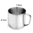 thumbnail image 7 of Sunjoy Tech Stainless Steel Drinking Cup, Small Camping Mugs Tea Cups Coffee Mugs Double Walled Stainless Steel Kids Size, 7 of 7