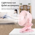 thumbnail image 2 of Dopebox Quiet Personal Fan, Outdoor Misting Fan, Portable Camping Fan, Large Battery Operated Fan, Indoor Outdoor Summer Gift (Pink), 2 of 11