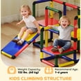 thumbnail image 4 of Qaba Kids Climbing Structure, Toddler Climbing Toys with Slide and Platform, 4 of 10