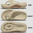 thumbnail image 3 of Women's Supportive Flip Flops -  Sandals with foot arch pad Comfort for Walking & Travel, 3 of 6
