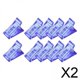 thumbnail image 1 of 2x10 Piezas Clip Para Puntas De Uñas, Extensión De Gel De Construcción Rápida Para Dedos, Arte De Uñas Azul, 1 of 5