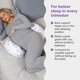 thumbnail image 2 of Almohada de embarazo Boppy Side Sleeper Grey Falling Leaves, 2 of 7