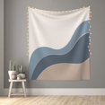 thumbnail image 5 of ZNDUO Vintage Wavy Curved Lines Pattern Wall Tapestry, Tapestries for Living Room Bedroom Dorm Classroom Office Decor 60x51 Inch, 5 of 8