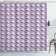 thumbnail image 1 of Ambesonne Butterfly Shower Curtain, Abstract Exotic Wings, 69"Wx75"L, Pale Pink Lavender, 1 of 3