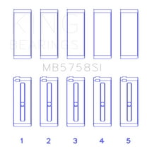 King Bearings Mb5758si Main Bearing, Si Series, Standard, 1.6 L, Fits/For Bmw Fits select: 2013 MINI COOPER ROADSTER, 2007-2016 MINI COOPER