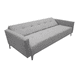 thumbnail image 5 of Sofá Cama Reclinable Paris Lino Plata, Brazos separados, Futon 3 Posiciones EL BAZAR STORE Moderno abotonado, 5 of 8