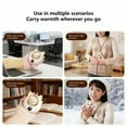 thumbnail image 6 of Cartoon Animal Hand Warmer with Display Screen, Rechargeable Portable Heater & Power Bank, 3-Temperature Modes, Winter Outdoor Warmth Gift for Adults Supporting Outdoor, 6 of 9