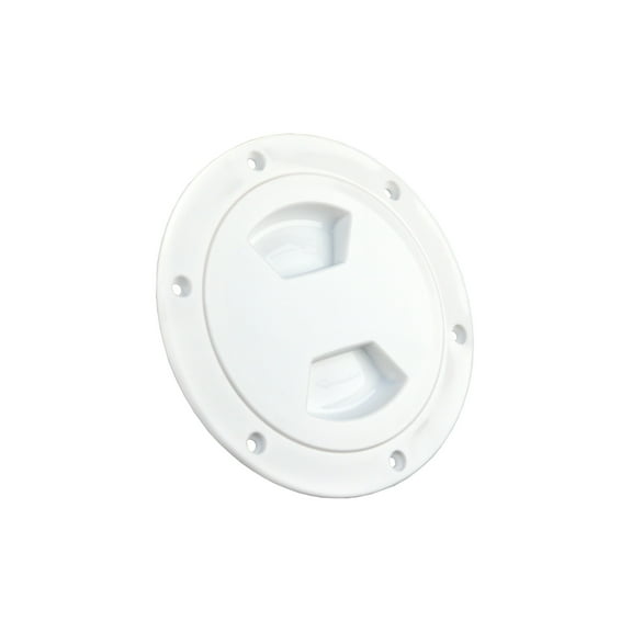 JR Products 31025 Access/Deck Plate - 5", White