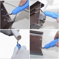 thumbnail image 3 of Kit de herramientas de desbarbado de metal Juego de cortadores de desbarbado Mango antideslizante con 10 cuchillas desbarbadoras giratorias de acero de alta velocidad, excelente herramienta manual par, 3 of 5
