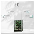 thumbnail image 3 of Ultra Clear Rimless Aquarium - Low Iron Glass Fish with 45° Mitered Edges, 5mm-12mm Thick, Leveling Mat Included (16T, Tall, 1.6 Gallon), 3 of 8