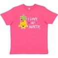 thumbnail image 3 of Inktastic I Love My Auntie with Pineapple Youth T-Shirt, 3 of 5
