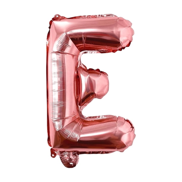 Ounissouiy 1 Uds. Conjunto de papel de aluminio de oro rosa de 16 pulgadas para fiesta de cumpleaños globos de corazón globo de papel de Kits de decoración para fiestas Oro rosa E 16 pulgadas