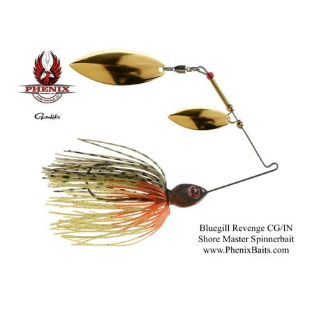 Phenix Shore Master Spinnerbait - Bluegill Revenge with Double Willow Gold Blades