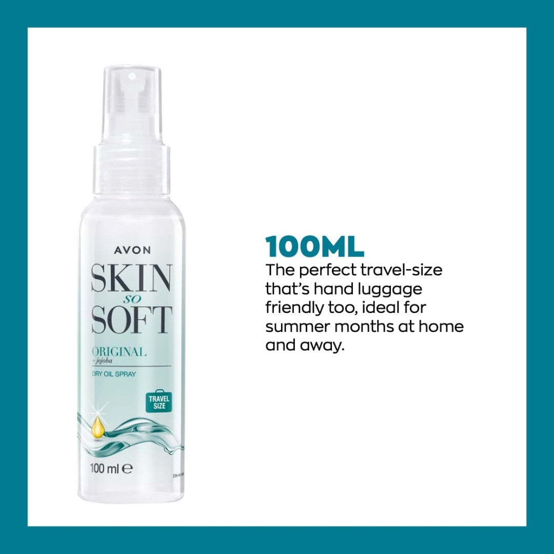 Skin So Soft Spray Body Oil with Jojoba Oil travel size 100ml 3.38 oz