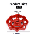 thumbnail image 2 of 2 Pack Poignées de Robinet Extérieur Remplacement Poignée de Roue de Robinet Trou de Tige Tuyau Bavoir Poignée Robinet en Fonte, 2 of 5