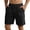 U5-Black, variant on Havenx Men's Cotton Linen Shorts Drawstring Elastic Waist Short with Pockets Solid Color Pants Stretch Summer Beach Vacation Yoga Golf Athletic Dress,Light Blue L