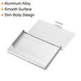 thumbnail image 4 of Professional Business Card Holder Aluminum Pocket Credit Card Case, Silver 2 Pack, 4 of 5