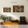 thumbnail image 4 of Elephant Stock Central Park Glow Wall Art - Horizontal Multi Panel Canvas - Living Room Wall Decor - City Multi Panel - Orange And Black Decor By Assaf Frank - 33" x 20", 4 of 8