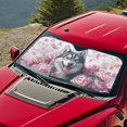 thumbnail image 5 of HUIACONG Wolf and Floral Pattern Design UV Protection Windshield Sunshade for Hatchbacks Automotive Block UV Rays UV Reflective Car Sun Shade Windshield, 5 of 7