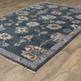 thumbnail image 4 of Oriental Weavers Majorca Hand-made Wool Area Rug - MAJ07 - 6' x 9' - in Blue/ Multi - Vintage Inspired, Hand-Made Wool Rugs, Dining, Living Room Rug, 4 of 5