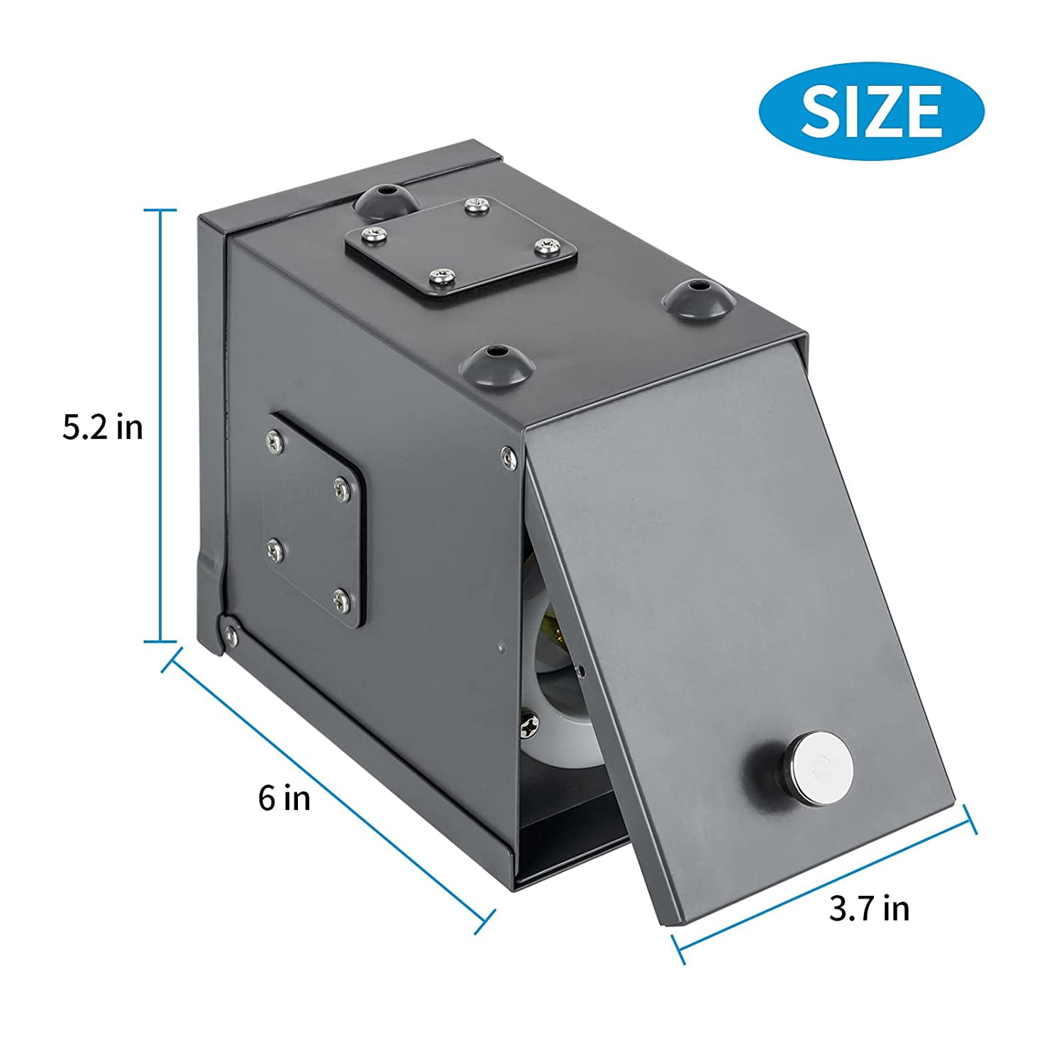 30 Amp Power Inlet Box, Briidea NEMA 3R Generator Inlet Box with 5 Preserved Holes, NEMA L14-30P, 125/250 Volt, 7500 Watts Generator Transfer Switch