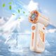 thumbnail image 4 of Ventilador de mano digital portátil de viento pequeño con turbina de alta velocidad Mecha de moda 2025, con carga naranja y verde, tres colores opcionales, 4 of 7