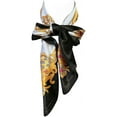 thumbnail image 3 of Wrapables® Silky Feeling Satin Square Scarf, Black Royal, 3 of 6