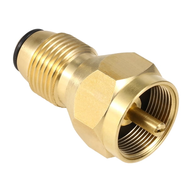 Adaptador Lixada Safety POL Adaptador Adaptador de recarga de propano Latón macizo Regulador Válvula Reciclaje del tanque de GLP Acoplador de llenado de bote para 1LB
